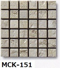 モザイクタイル シート アンティーク 大理石調 23角 マット 白グレー。キッチン・壁等のDIYに（144粒）(4)