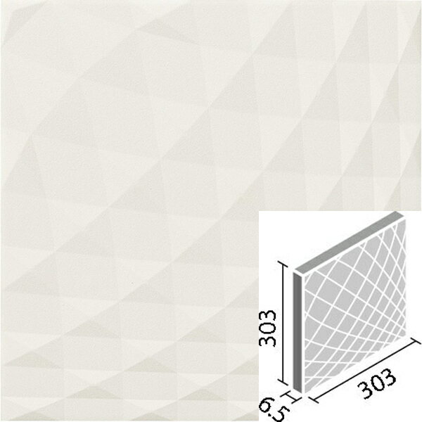 エコカラットプラス ニュートランス 303角平 レリーフ ECP-303/NTC1N ホワイト / タイル / LIXIL INAX [購入者全員に次回使えるサンキュークーポン配布中 ]