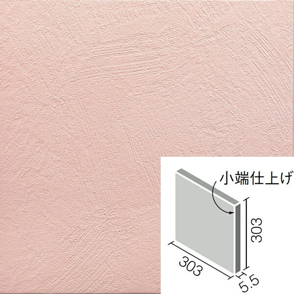 エコカラットプラス フェミーナ 303角片面小端仕上げ ECP-3031T/FMN4N ローズ / タイル / LIXIL INAX [購入者全員に次回使えるサンキュークーポン配布中！]