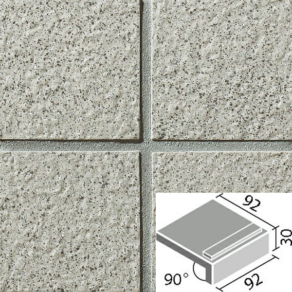 外装床タイル ニュージーネット100・150 100mm角垂れ付き段鼻(バラ) GK-101/3 玄関床 屋外床 / LIXIL INAX [購入者全員に次回使えるサンキュークーポン配布中！]