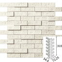 エコカラットプラス ランド 土もの調 90°曲ネット張り ECP-275N/90-14/PLD1 アイボリー / タイル / LIXIL INAX 