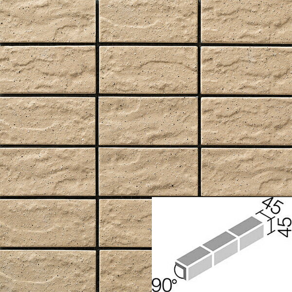 タイル フェアレサード 90°屏風曲紙張り(接着) COMH-A255/90-15N/FEA-3 / LIXIL INAX タイル [購入者全員に次回使えるサンキュークーポン配布中！]