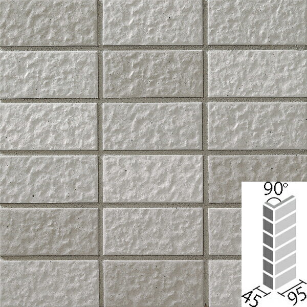 タイル コムベイス[はるかべ工法用] 90°曲紙張り COM-A255/90-14/SU-202　/ LIXIL INAX