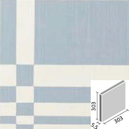 エコカラットプラス ドリス 303角平(デザイン柄A)(バラ) ECP-303/DRS2A ブルー / タイル / LIXIL INAX [購入者全員に次回使えるサンキュークーポン配布中！]