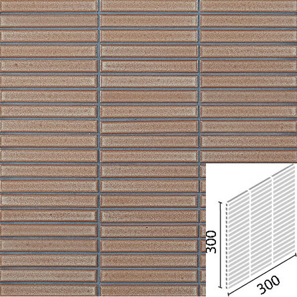 タイル 窯変ボーダー 100×15mm角ボーダーネット張り IM-1015P1/YB3H / LIXIL INAX [購入者全員に次回使えるサンキュークーポン配布中！]