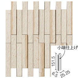 エコカラットプラス 和細工(わざいく) 25×151角片面小端仕上げ(長辺) ECP-2515T/WZK1 素色 そしょく / タイル / LIXIL INAX タイル [購入者全員に次回使えるサンキュークーポン配布中！]