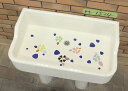【全品P10倍+30%OFFクーポン 8/24〜27】ガーデンシンク タイル 流し台 昭和レトロ モザイクタイル張り MサイズM-1524 手作りガーデンシンク...