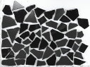 【全品P10倍+30%OFFクーポン 4/24~27】訳あり特価品 割りタイル wk-cr-kuro-mix-202109 黒ミックス2kg袋入 割りモザイクタ...
