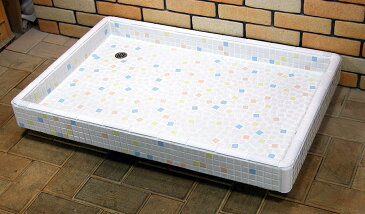 ガーデンシンク タイル 流し台 昭和レトロ 大型ガーデンパン タイル洗面台 LLサイズ 0228 ロマンチック ペットのシャンプに最適です 手作り 懐かしくてレトロ お洒落 エクステリア