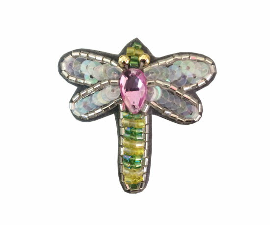 チリア 田川啓二 かんたんビーズ刺しゅうキット トンボのブローチ