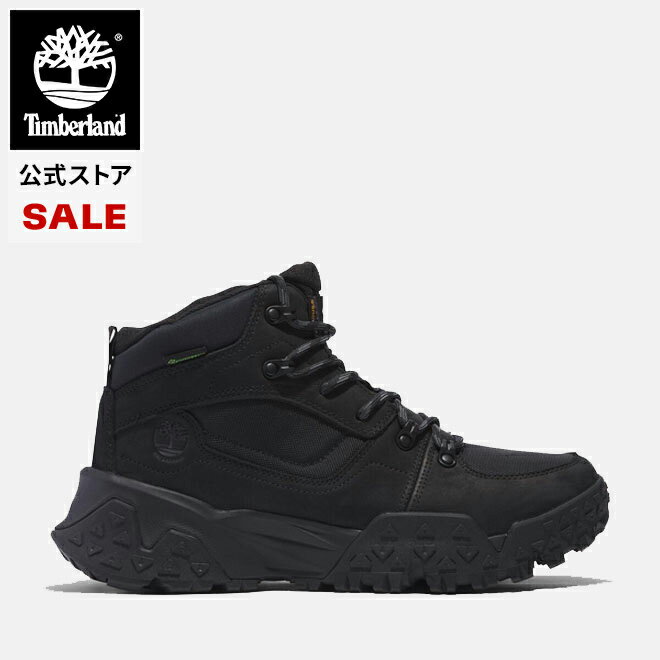 50%オフ | Winter SALE 2/11(火)23:59まで｜【公式】ティンバーランド Timberland メンズ モーション スクランブル ミッド レースアップ ウォータープルーフ ブーツ - ブラック