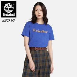 【公式】ティンバーランド Timberland_レディース ロゴ テクスチャー Tシャツ