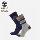 45%オフ | Timberland Special Summer SALE 7/11(金) 1:59まで|【公式】ティンバーランド Timberland メンズ 2ペア クアッド ストライプ クルー ソックス