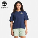 【公式】ティンバーランド Timberland レディース 半袖 ティンバーフレッシュ バック&フロント グラフィック Tシャツ
