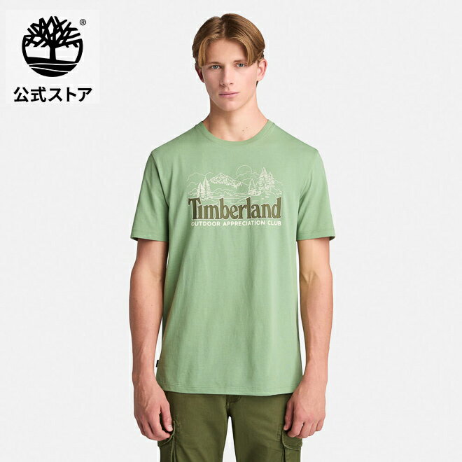 乐天商城 - 【公式】ティンバーランド Timberland 半袖 フロント グラフィック Tシャツ メンズ