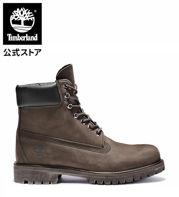 【公式】ティンバーランド 【定番】メンズ 6インチ プレミアム ウォータープルーフ ブーツ - ダークチョコレート Timberland 10001 防水 通気性 耐久性 ブラウン