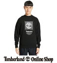 【公式】ティンバーランド Timberland アウトレット メンズ リラックス フィット ロゴ クルーネック スウェットシャツ 黒 ウィート A2D6Q 綿 コットン オーガニック クルーネック カジュアル トップス メンズトップス トレーナー スウェット
