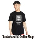 【公式】ティンバーランド Timberland アウトレット メンズ 半袖 フロント グラフィック ボックス カット Tシャツ 黒 ウィート A2D62 綿100% コットン オーガニック クルーネック カジュアル トップス 綿 綿100 プリント
