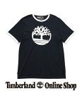 【公式】ティンバーランド メンズ 半袖 ツリー ロゴ リンガー Tシャツ - ダークサファイア Timberland