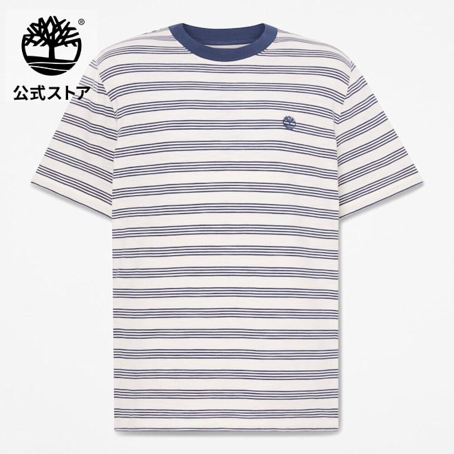 乐天商城 - 【公式】ティンバーランド Timberland ストライプ 半袖 Tシャツ メンズ