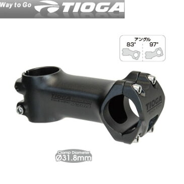 【スポーツ 自転車 パーツ ステム アップグレードパーツ 補修パーツ】TIOGA タイオガ CINCH Stem シンチステム バークランプ径φ31.8mm アングル83°/97° HBN11003-05 M