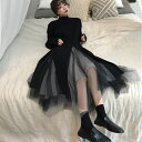 送料無料 韓国ファッション 大人可愛い ワンピース 秋冬 ワンピース 長袖 きれいめワンピース 30代 秋 40代 同窓会 ワンピース 上品 ツーピース セット...