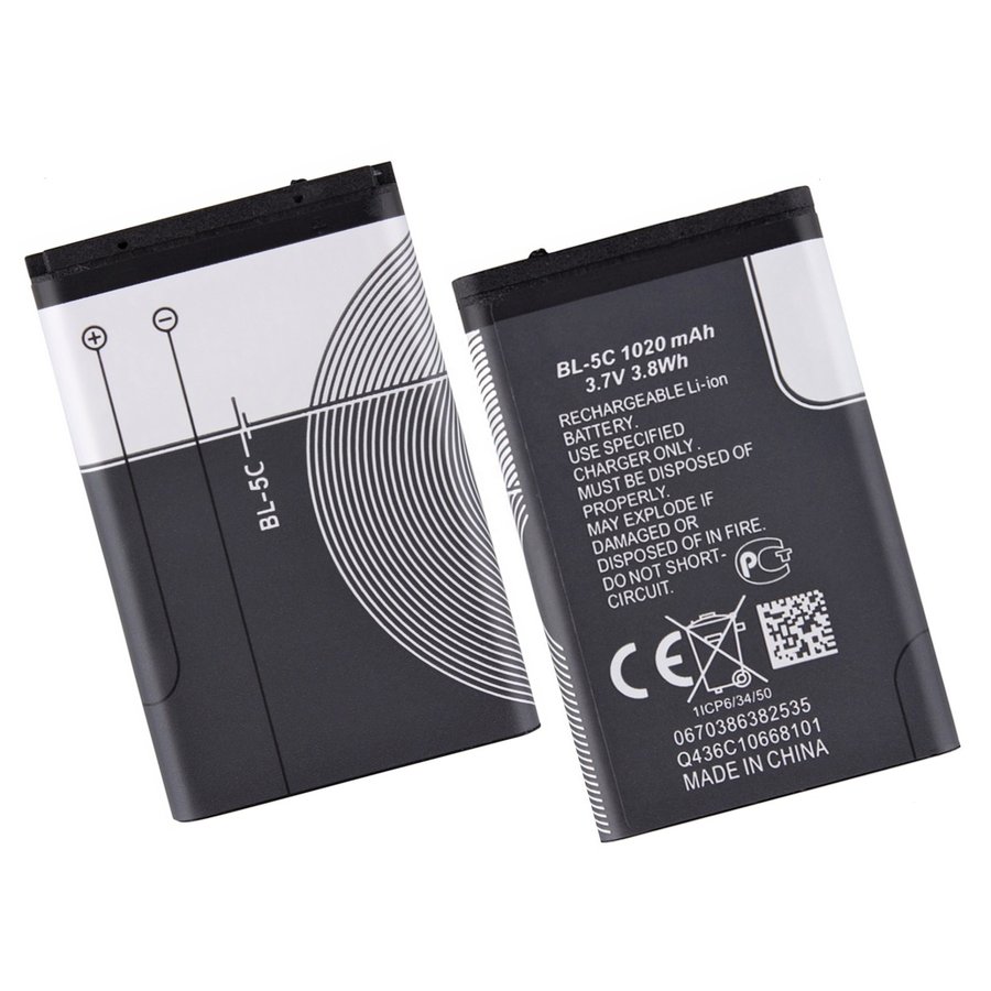 【TK】【大容量 1020mAh】SoftBank NKBF01 / NOKIA BL-5C 互換 バッテリー 702NK 702NKII V804NK 1020mAh　互換バッテリー 　交換用充電池