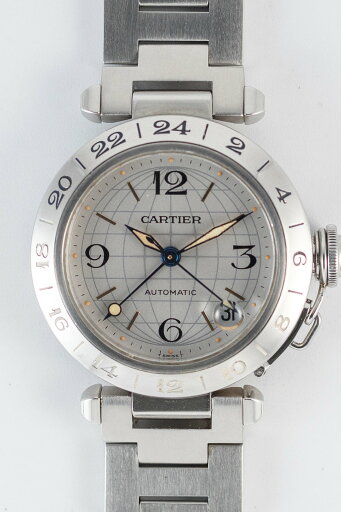 CARTIER LM PASHA GMT Ref.2377 with BOX【自動巻き】【ヴィンテージ時計】 CARTIER LM PASHA GMT Ref.2377 with BOX【自動巻き】【ヴィンテージ時計】
