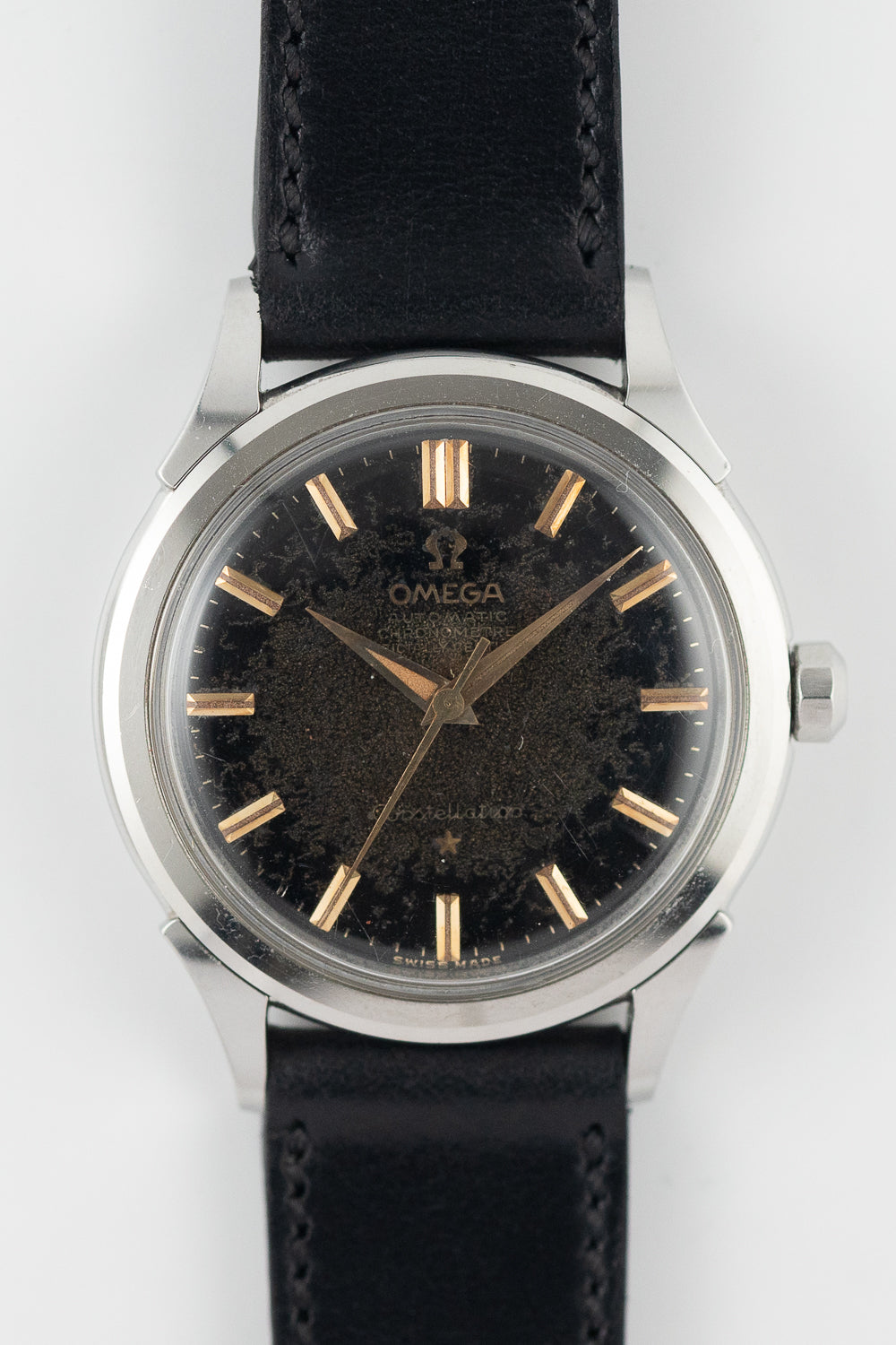 Rakuten - OMEGA Constellation Ref.2852 Black Gilt Patina Dial【自動巻き】【ヴィンテージ時計】