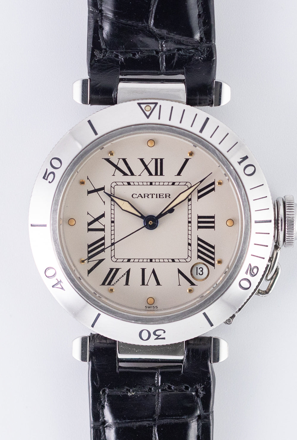 CARTIER LM PASHA TIMER Ref.R4010【自動巻き】【ヴィンテージ時計】(2.0)