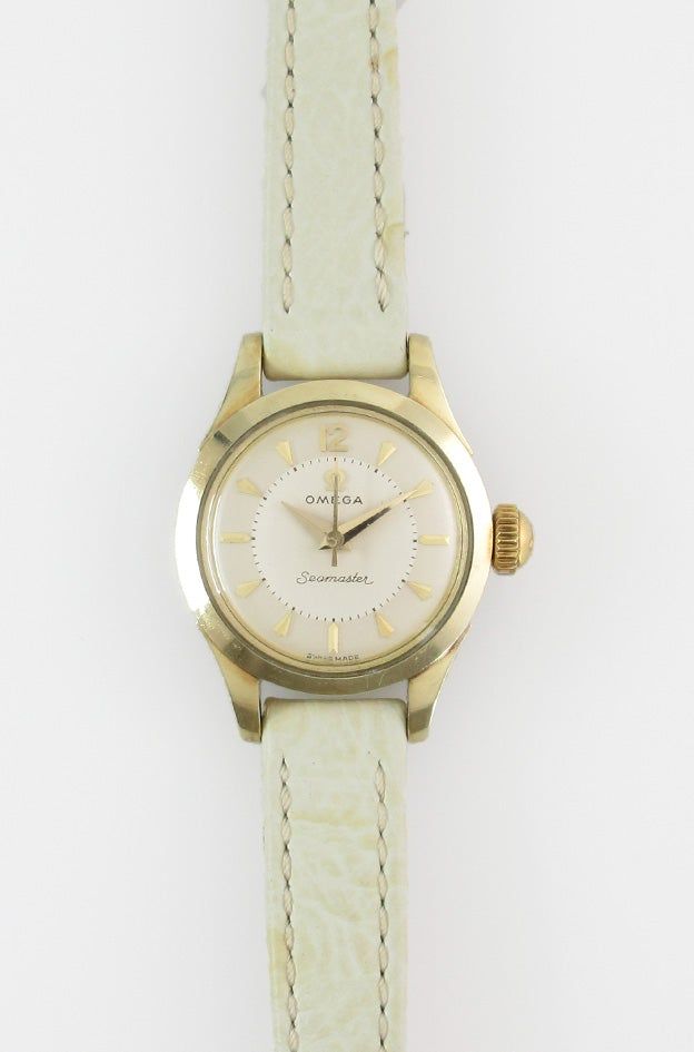 シーマスター OMEGA　オメガ　Seamaster　シーマスター　レディース　Gold Top　ゴールドトップ　手巻　1956年製　ヴィンテージ　アンティーク　SKU:4071