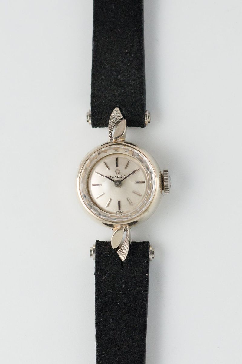 OMEGA　オメガ　14K White Gold　Ref.5730　金無垢　レディース　手巻　1967年製　ヴィンテージ　アンティーク　SKU:12159