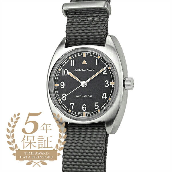 カーキ 腕時計（メンズ） ハミルトン カーキ アビエーション パイロット パイオニア メカニカル 腕時計 HAMILTON KHAKI AVIATION PILOT PIONEER MECHANICAL H76419931 ブラック メンズ ブランド 時計 新品