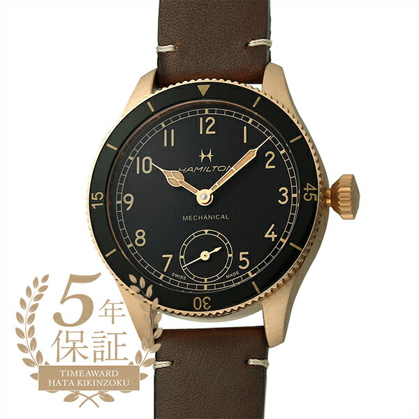 カーキ 腕時計（メンズ） ハミルトン カーキアビエーション パイロット パイオニア ブロンズ 腕時計 HAMILTON KHAKI AVIATION PILOT PIONEER BRONZE H76709530 ブラック メンズ ブランド 時計 新品