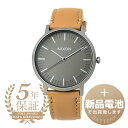 【新品電池で安心出荷】 ニクソン ポーター レザー 腕時計 NIXON PORTER LEATHER A1058-2494 ガンメタル メンズ ブランド 時計 新品