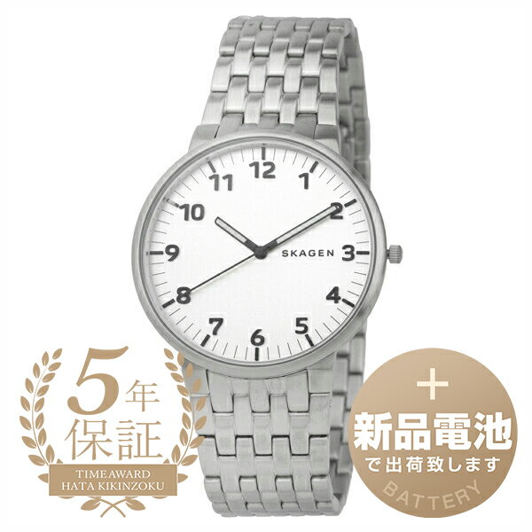 スカーゲン 腕時計（メンズ） 【新品電池で安心出荷】 スカーゲン アンカー 腕時計 SKAGEN ANCHER SKW6200 シルバー メンズ ブランド 時計 新品