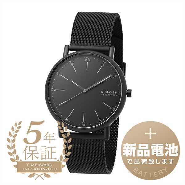 スカーゲン 腕時計（メンズ） 【新品電池で安心出荷】 スカーゲン シグネチャー 腕時計 SKAGEN SIGNATUR SKW6579 ブラック メンズ ブランド 時計 新品