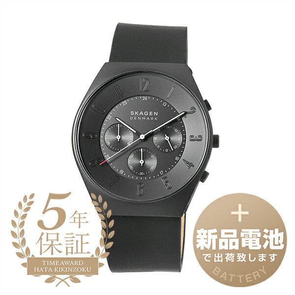 楽天タイムアワード【新品電池で安心出荷】 スカーゲン グレーネン クロノグラフ 腕時計 SKAGEN GRENEN CHRONOGRAPH SKW6843 ブラック メンズ ブランド 時計 新品