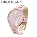 トムオルソン 腕時計 レディース CBTO013 ローズゴールド/ピンク レザー THOM OLSON 正規品 【送料無料（※北海道 沖縄は配送不可）】