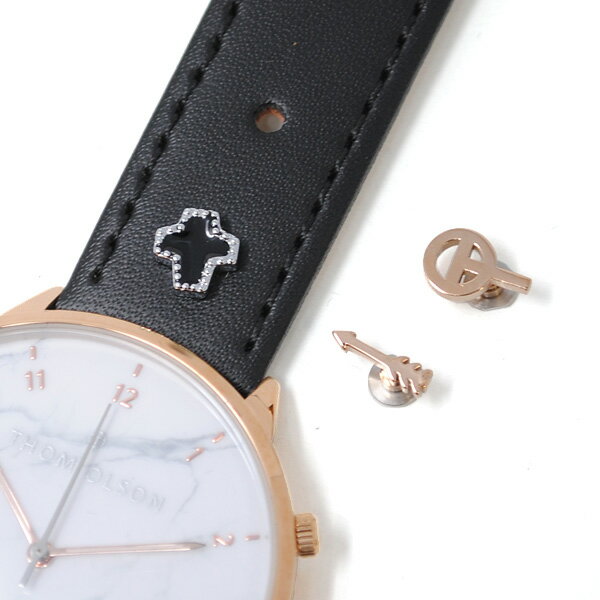 トムオルソン 腕時計 メンズ レディース ユニセックス CBTO014 ローズゴールド/ブラック レザー THOM OLSON 正規品 【送料無料（※北海道・沖縄は配送不可）】