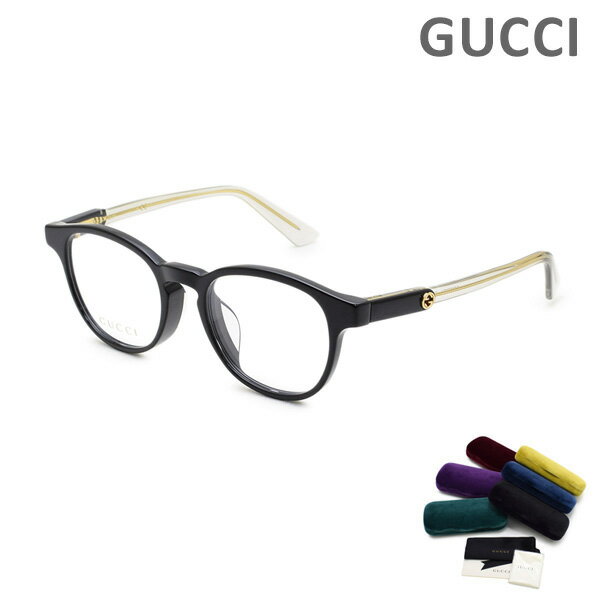 グッチ メガネ 眼鏡 フレーム のみ GG0556OJ-003 ブラック/クリア アジアンフィット メンズ レディース ユニセックス GUCCI 【送料無料（※北海道・沖縄は配送不可）】のサムネイル