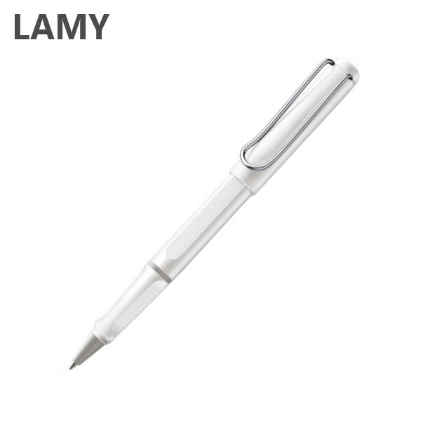 LAMY ボールペン LAMY ラミー ボールペン safari white 4001121（L319WT） サファリ ホワイト ローラーボール キャップ式 筆記具 文房具 事務用品 【メール便送料無料】