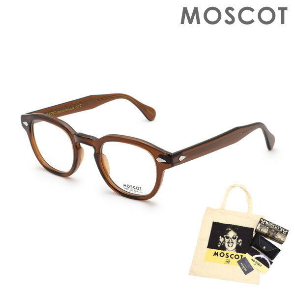 モスコット メガネ レディース MOSCOT モスコット LEMTOSH LEM-O46240217-01 BROWN サイズ46 眼鏡 フレーム のみ メンズ レディース 【送料無料（※北海道・沖縄は配送不可）】