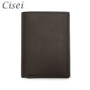 Cisei シセイ チセイ 三つ折り財布 P1030 LD T.MORO ブラウン レザー メンズ レディース 小銭入れあり 【送料無料(※北海道・沖縄は配送不可)】