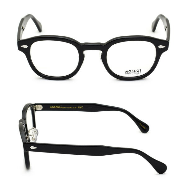 MOSCOT モスコット LEMTOSH MP OR-LEMA-O46240200-01 BLACK サイズ46 ノーズパッド 眼鏡 フレーム のみ メンズ レディース 【送料無料（※北海道・沖縄は配送不可）】