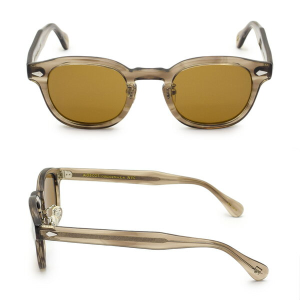 MOSCOT モスコット LEMTOSH SUN MP LEA022546AC03 BROWN ASH サイズ46 ノーズパッド サングラス メンズ レディース 【送料無料（※北海道・沖縄は配送不可）】