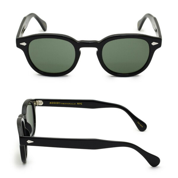 MOSCOT モスコット LEMTOSH SUN LEM-S46240200-02 BLACK サイズ46 サングラス メンズ レディース 【送料無料（※北海道・沖縄は配送不可）】