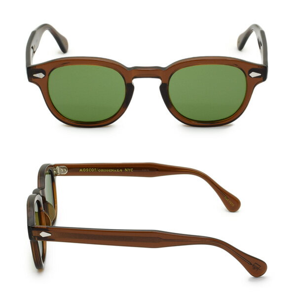 MOSCOT モスコット LEMTOSH SUN LEM021746AC04 BROWN サイズ46 サングラス メンズ レディース 【送料無料（※北海道・沖縄は配送不可）】