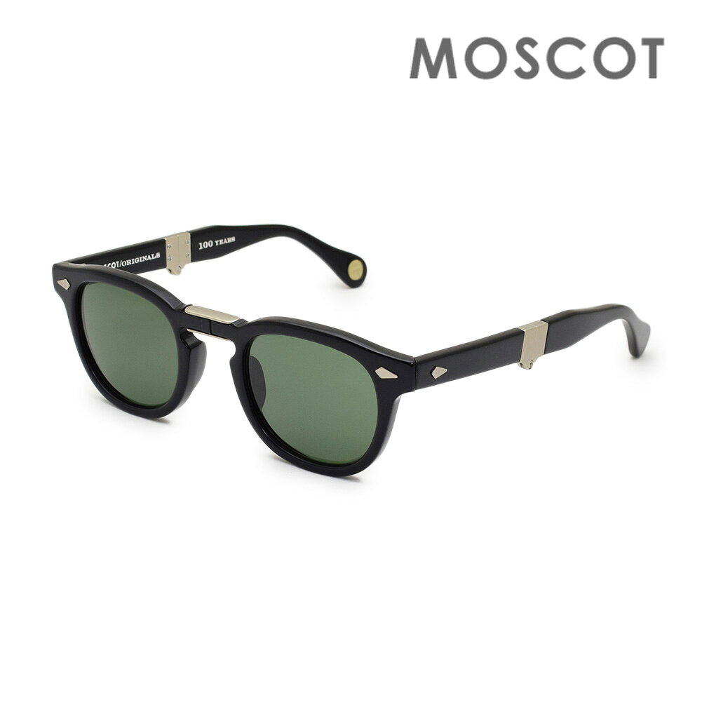 樂天商城 - MOSCOT モスコット LEMTOSH FOLD SUN LEMF-S46240200-02 BLACK サイズ46 サングラス 折りたたみ式 メンズ レディース 【送料無料（※北海道・沖縄は配送不可）】