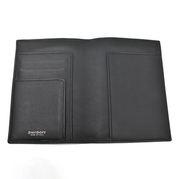DAVIDOFF ダビドフ パスポートカバー 22073 ブラック SOFT レザー メンズ【送料無料（※北海道・沖縄は配送不可）】